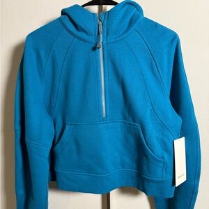 Scuba Oversized Half-Zip Hoodie XS/S sold out Hawaiian blue